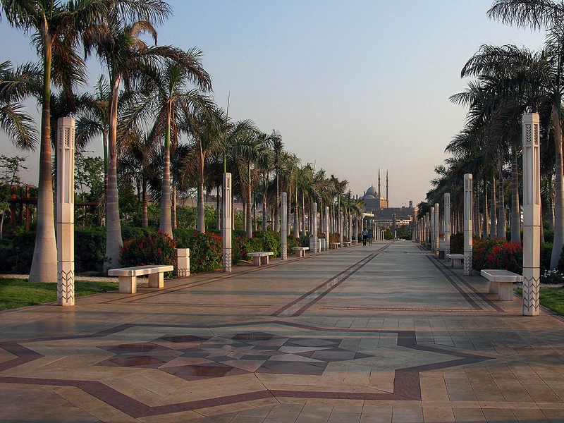 Jardin al-Azhar. Le Caire