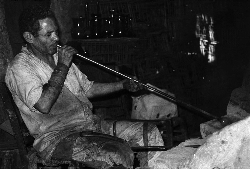 Glassblower at Bab el Nasr (Cairo), 1971