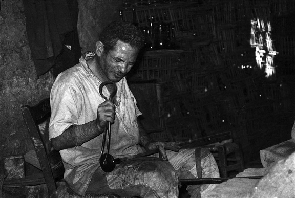 Glassblower at Bab el Nasr (Cairo), 1971