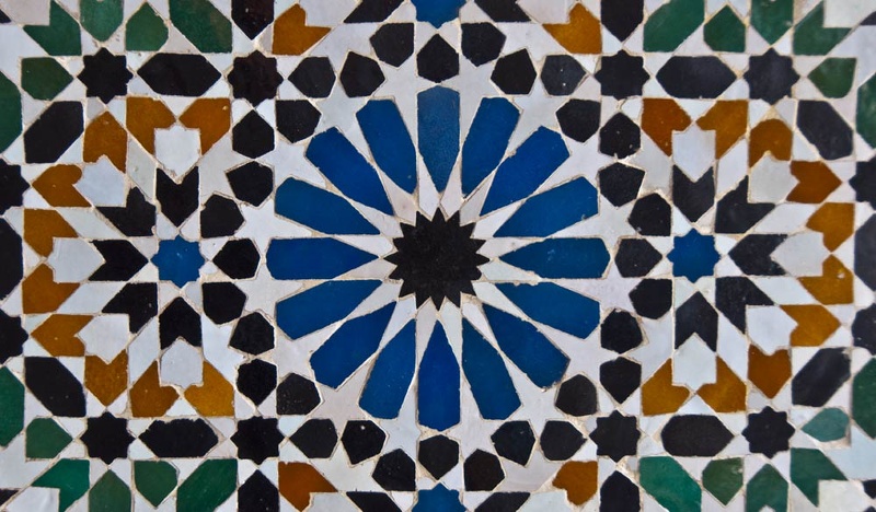 Zelliges. Palais Bahia, Marrakech