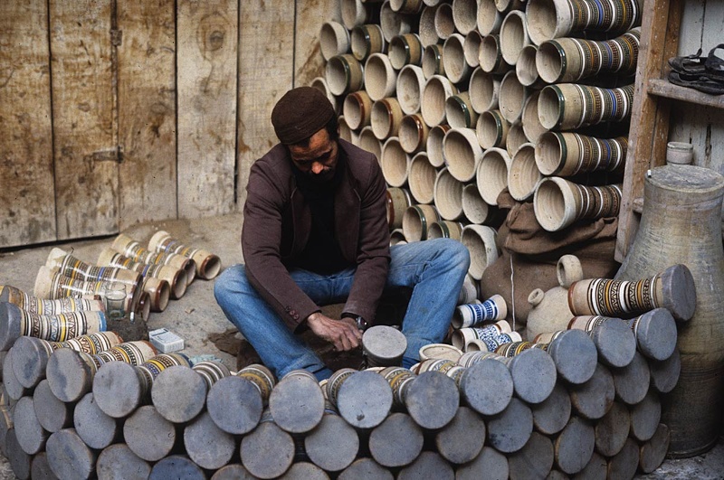 Fabricant de derbouka - Fès (Maroc)