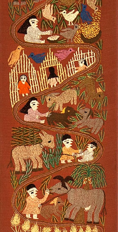 "La vie des paysans" (Marie Ramzi) - 1980 (détail)