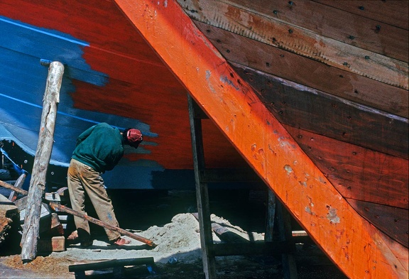 Chantier naval à Essaouira