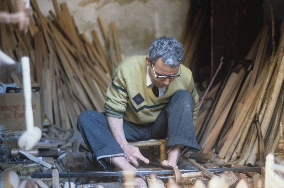 Tourneur sur bois. Médina de Fès