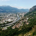 Vue depuis La Bastille - Confluent Drac & Isère