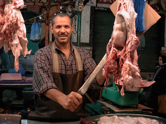 Boucher, Souk el Lemoun, Alexandrie, 2003