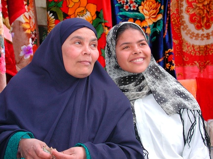 Marché aux tissus, Alexandrie, 2004